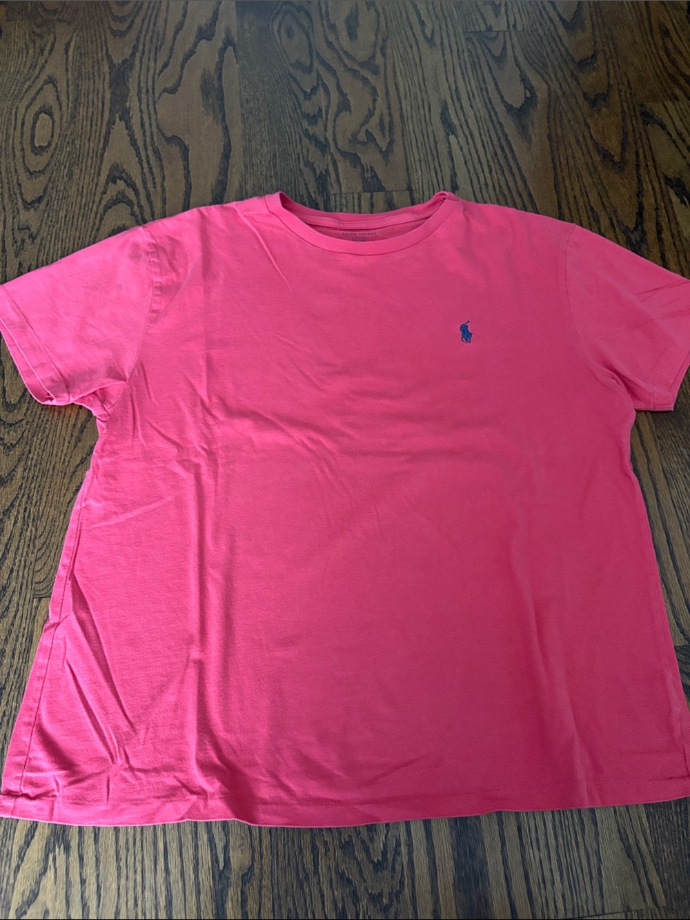 Ralph Lauren Red Crewneck Tee with Blue Pony